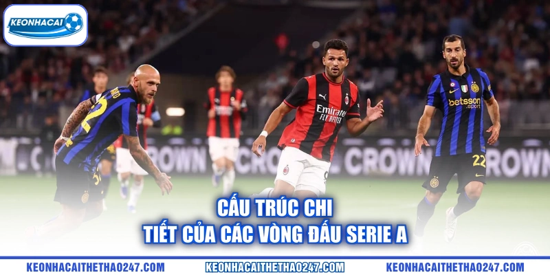 Cấu trúc chi tiết của các vòng đấu Serie A