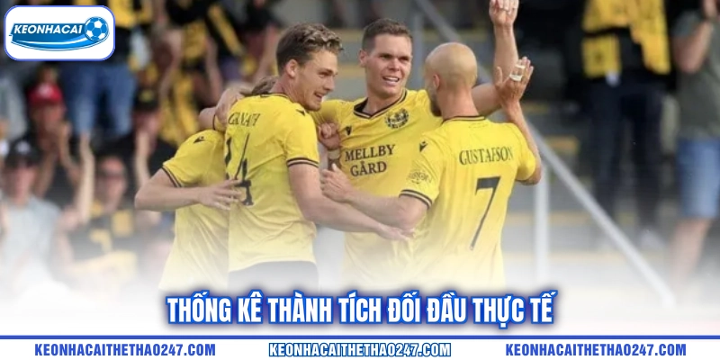 Thống kê thành tích đối đầu thực tế