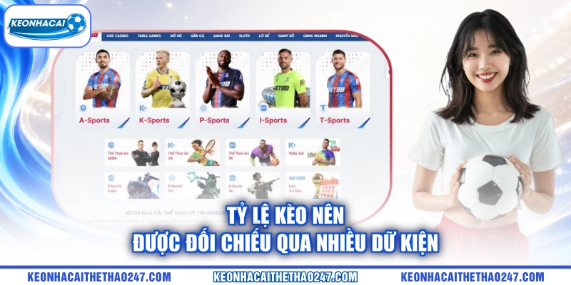 Tỷ lệ kèo nên được đối chiếu qua nhiều dữ kiện